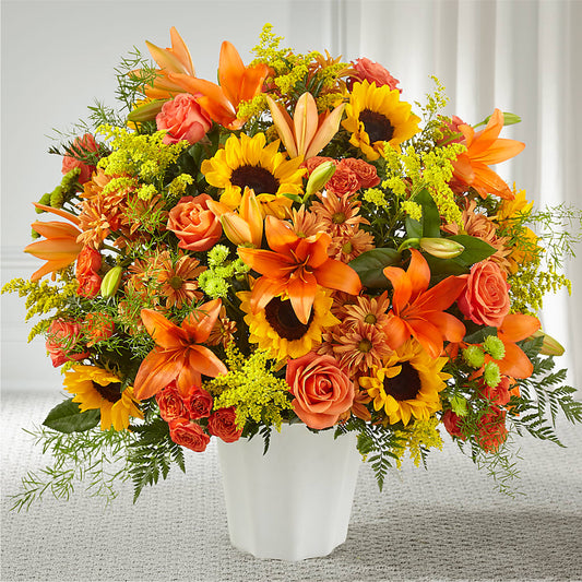 Harvest Thoughts Floor Basket –  Margartia Flowers, Jersey City NJ