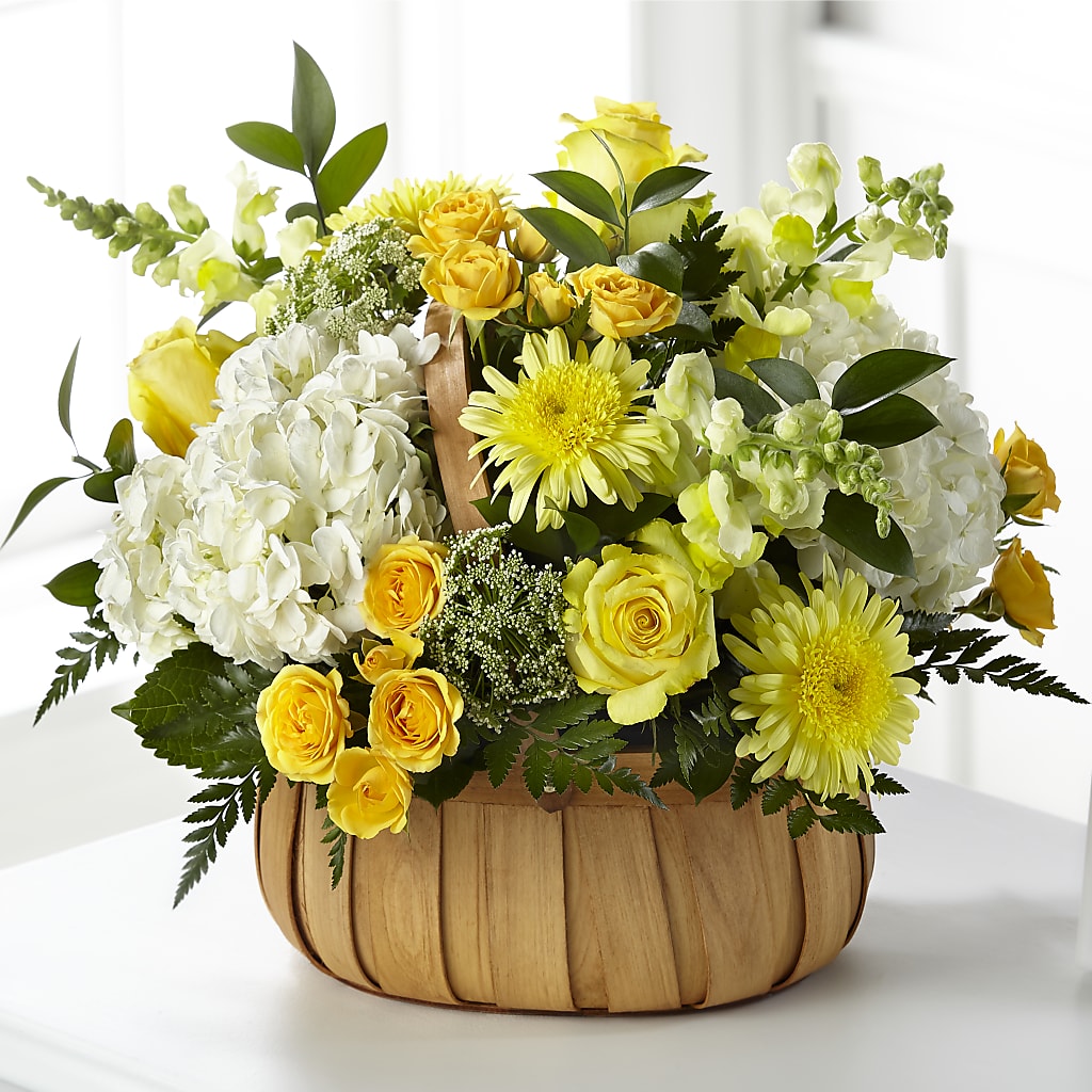 Rustic Remembrance Basket –  Margartia Flowers, Jersey City NJ