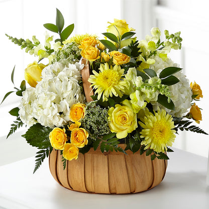 Rustic Remembrance Basket –  Margartia Flowers, Jersey City NJ