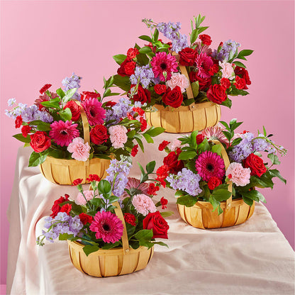 Pink Picnic Basket –  Margartia Flowers, Jersey City NJ