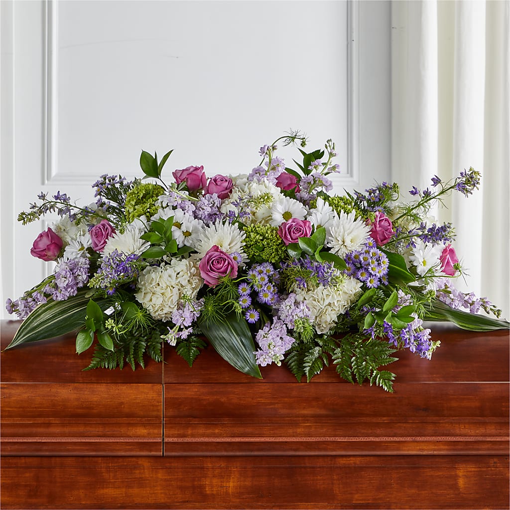 Meadows of Serenity Casket Spray –  Margartia Flowers, Jersey City NJ