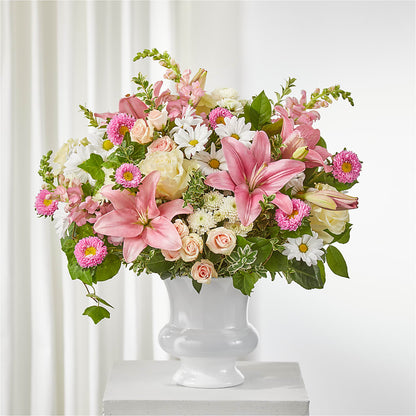 Empathetic Blooms Urn Arrangement –  Margartia Flowers, Jersey City NJ