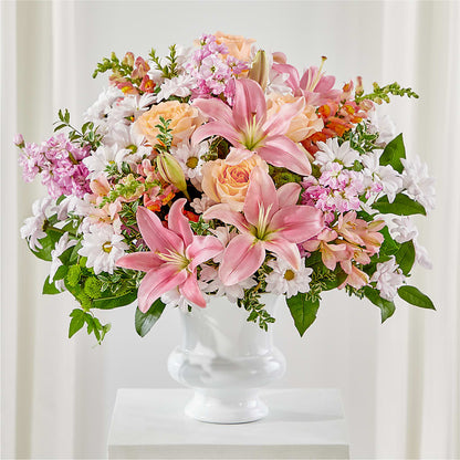 Heartfelt Gesture Urn Arrangement –  Margartia Flowers, Jersey City NJ