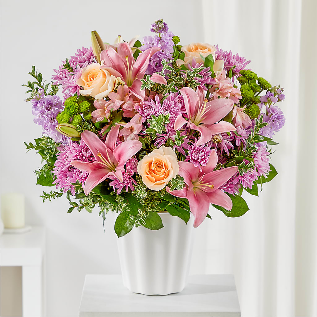 Supportive Embrace Tabletop Basket –  Margartia Flowers, Jersey City NJ