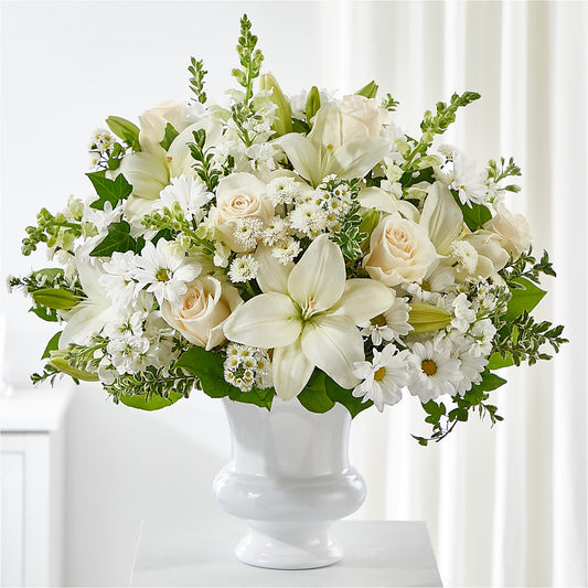 Uplifting Urn Arrangement –  Margartia Flowers, Jersey City NJ