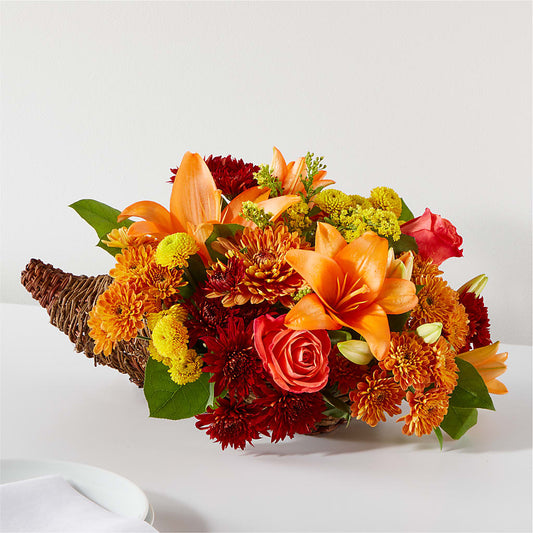 Bouquet of Blessings Cornucopia –  Margartia Flowers, Jersey City NJ