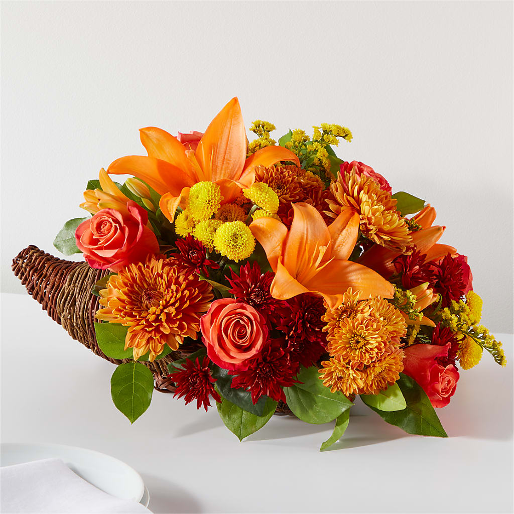 Bouquet of Blessings Cornucopia –  Margartia Flowers, Jersey City NJ