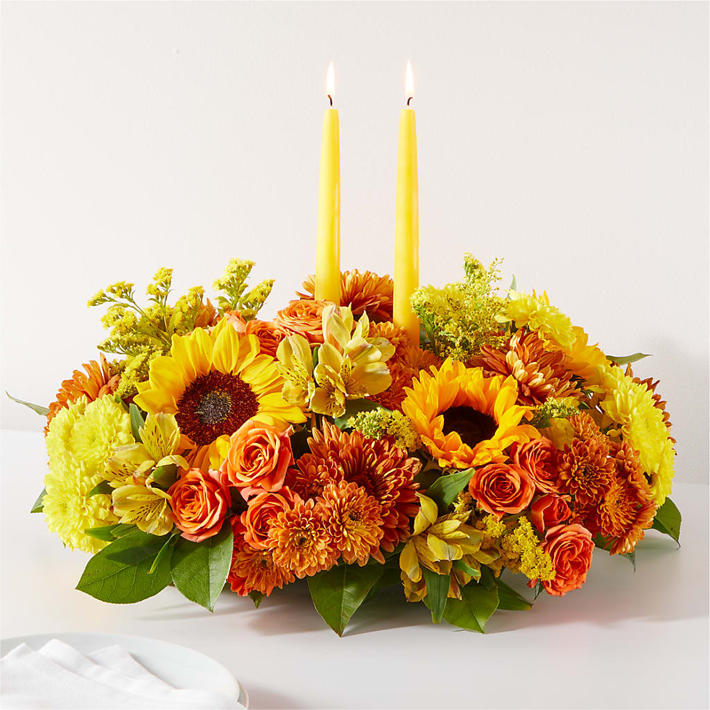 Autumn Harmony Centerpiece –  Margartia Flowers, Jersey City NJ