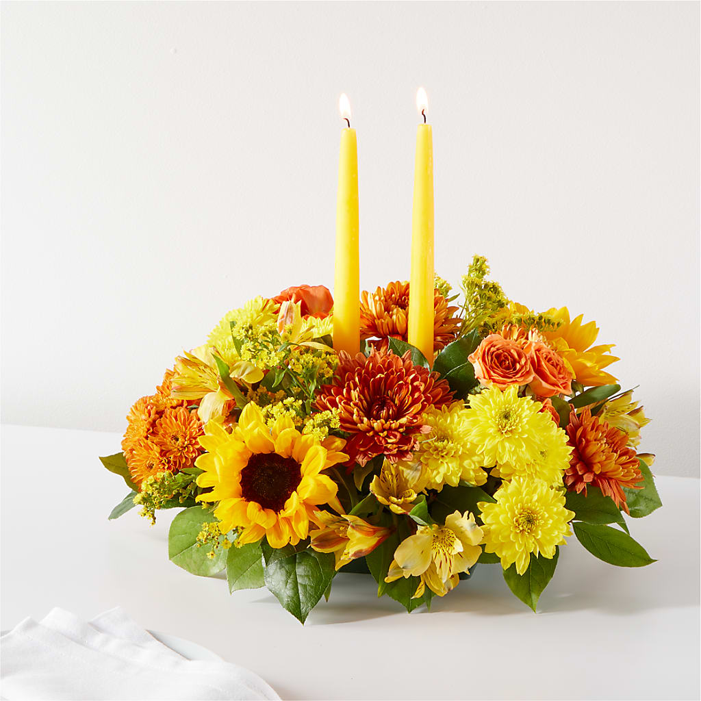 Autumn Harmony Centerpiece –  Margartia Flowers, Jersey City NJ