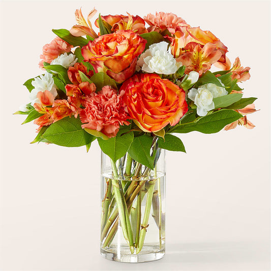 Apricot Glow Bouquet –  Margartia Flowers, Jersey City NJ