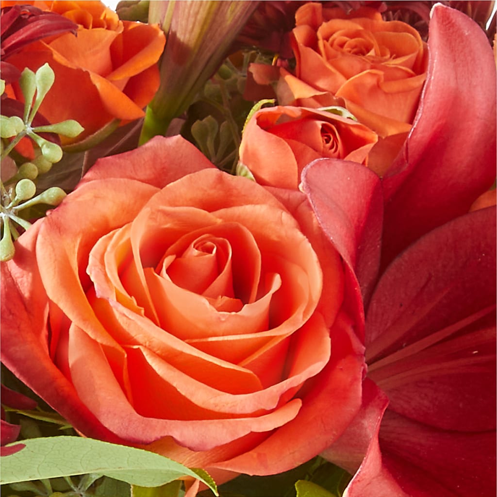 Crimson Leaves Bouquet –  Margartia Flowers, Jersey City NJ