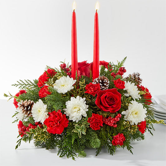 Holiday Soiree Centerpiece –  Margartia Flowers, Jersey City NJ