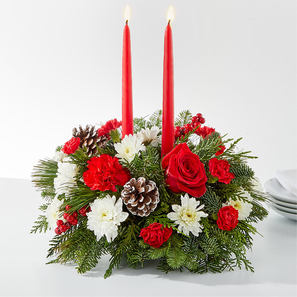Holiday Soiree Centerpiece –  Margartia Flowers, Jersey City NJ