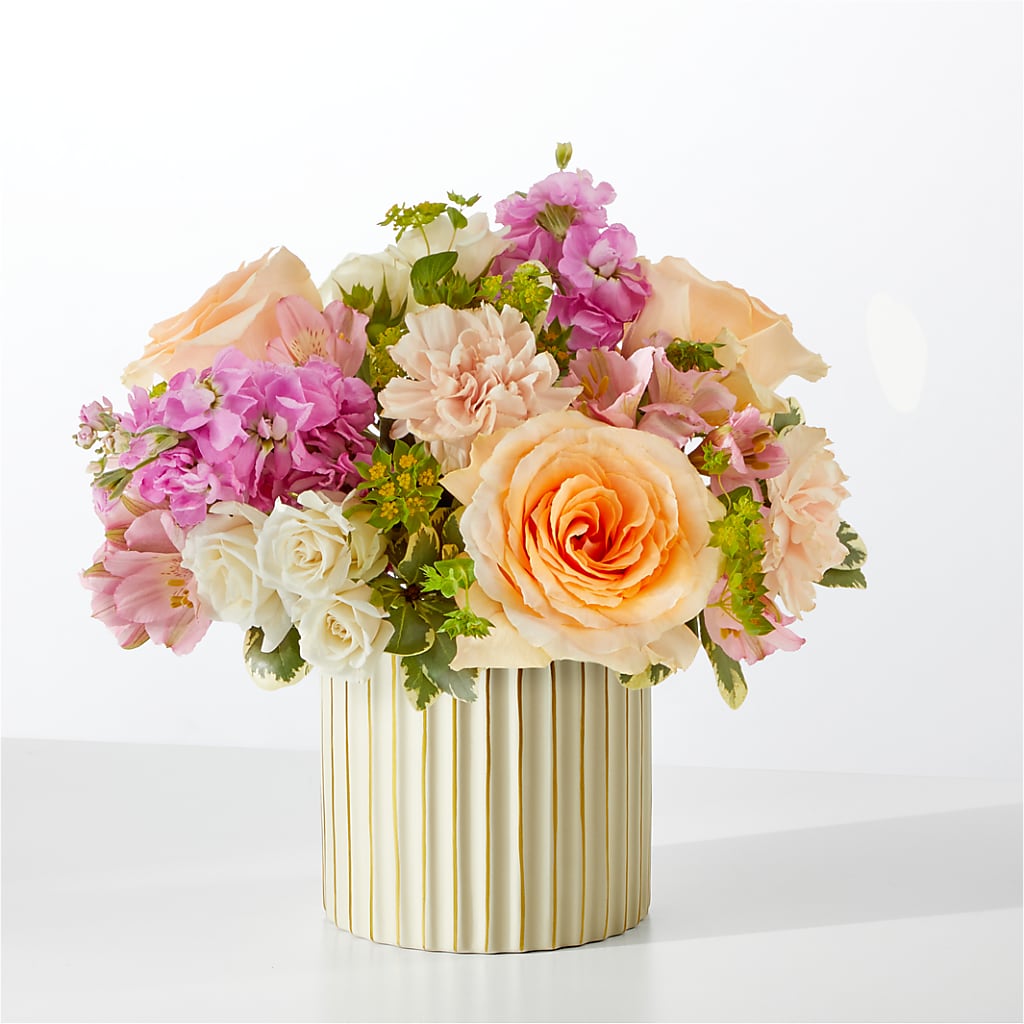 Paradise Bouquet with Ivory Vase –  Margartia Flowers, Jersey City NJ