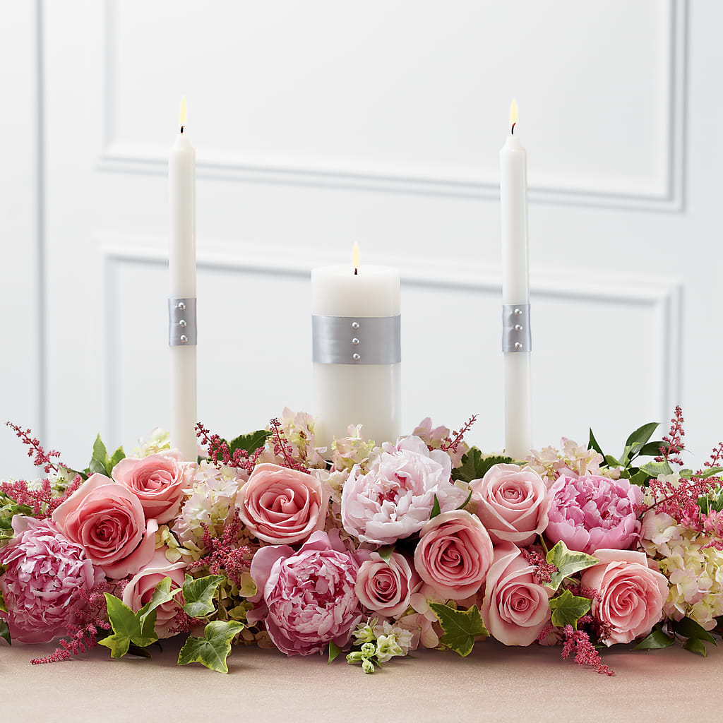 Worldwide Romance Unity Candle Arrangement –  Margartia Flowers, Jersey City NJ