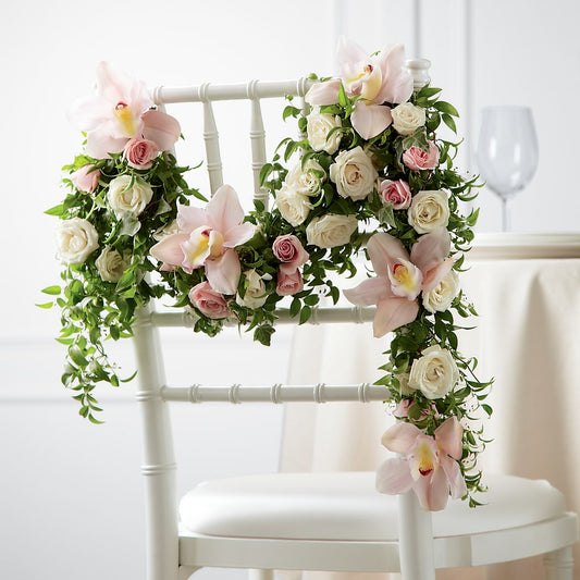 Orchid Rose Chair Décor –  Margartia Flowers, Jersey City NJ