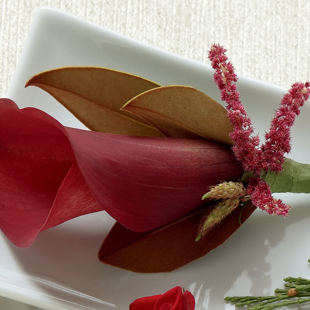 Red Calla Boutonniere –  Margartia Flowers, Jersey City NJ