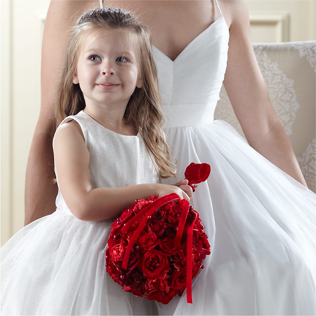 Pure at Heart Flower Girl Arrangement –  Margartia Flowers, Jersey City NJ
